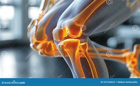 Detailed View of Human Knee Joint Anatomy Stock Illustration ...