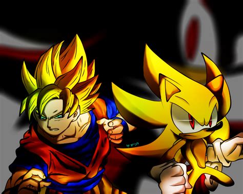 SUPER SAIYAN GOKU AND SONIC by Yoi-FireWitch on DeviantArt