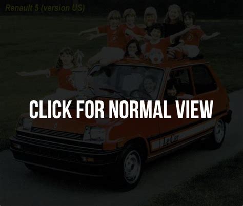 Renault LeCar - Information and photos - MOMENTcar