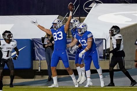 BYU’s Zach Wilson didn’t miss a beat in posting career night vs. Troy ...