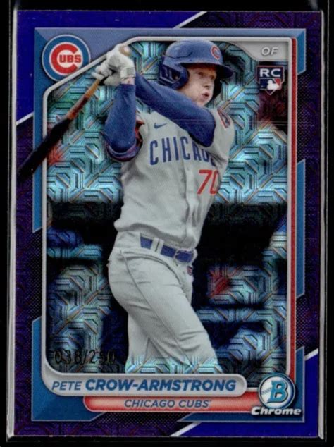 PETE CROW ARMSTRONG RC 38 250 2024 Bowman Cromato Mega Viola 85