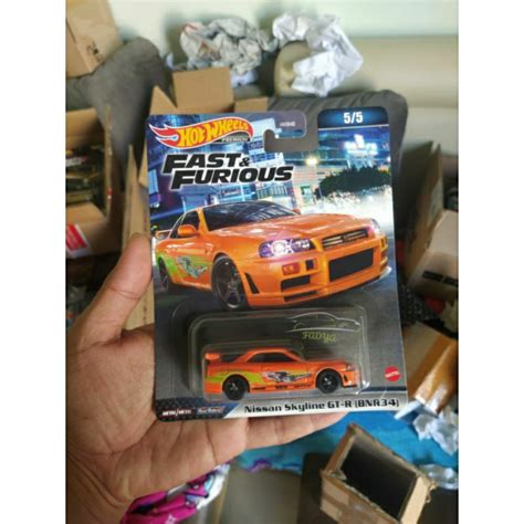 Hot Wheels Premium Nissan Skyline R Orange Premium Hotwheels Nissan Fast Furious Skyline Bnr