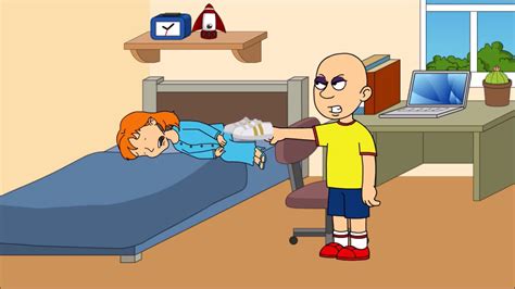 Rosie Smacks Caillou In They Eye Turns It Purple Grounded Punishment Day Youtube