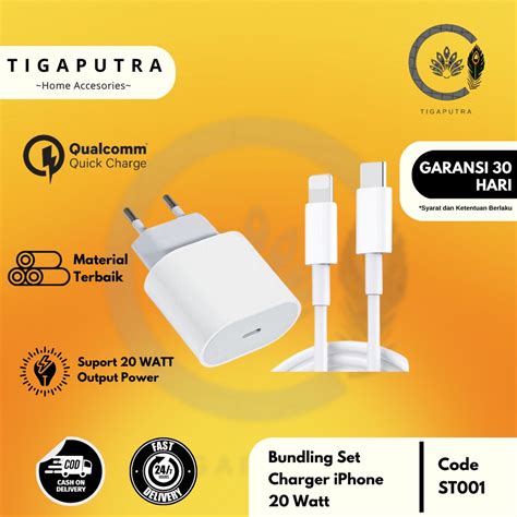 Jual Adaptor Kabel M Watt Fast Charging Usb C Charger