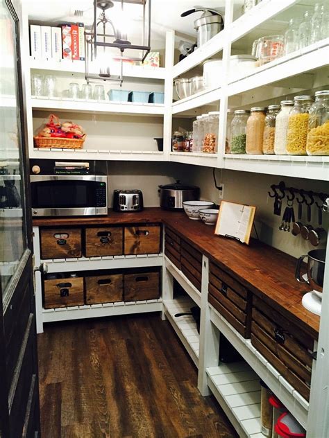 Diy Farmhouse Pantry Shelves Farmhouse Room Pantry Redo Kitchen