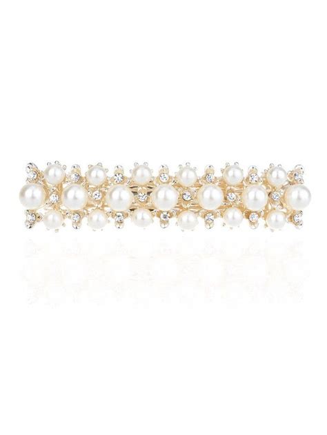 Rhinestone Crystal Hair Clip Pearl Barrette Hair Accessories Style