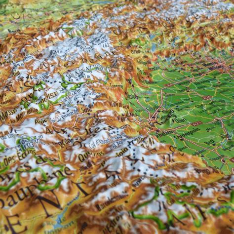 Carte En Relief 3DMAP L ARC ALPIN