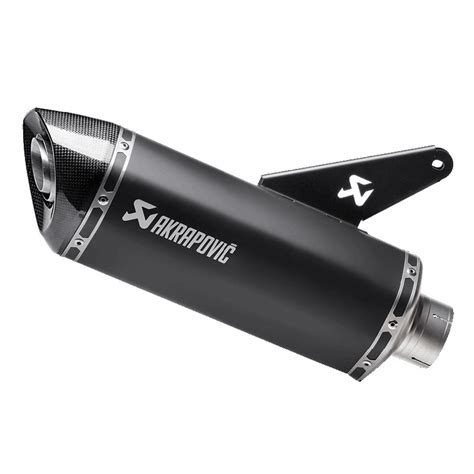 Silencieux Akrapovic Titane Noir Echappement Moto Motoblouz