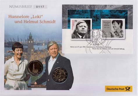 Deutschland BRD 2 X 2 Euro Auf Numisbrief 2019 Hannelore Loki Und