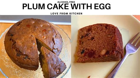 Traditional Christmas Plum Cake Recipe No Alcohol No Soaking Plum Or