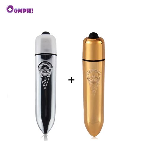 Oomph 2 Pcs Powerful Mini Bullet Vibrator Female Masturbation Silver Golden Erotic Toys Sex