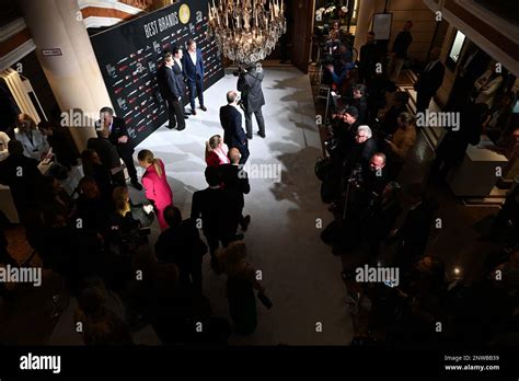 Munich, Germany. 28th Feb, 2023. Model scout Peyman Amin walks the ...