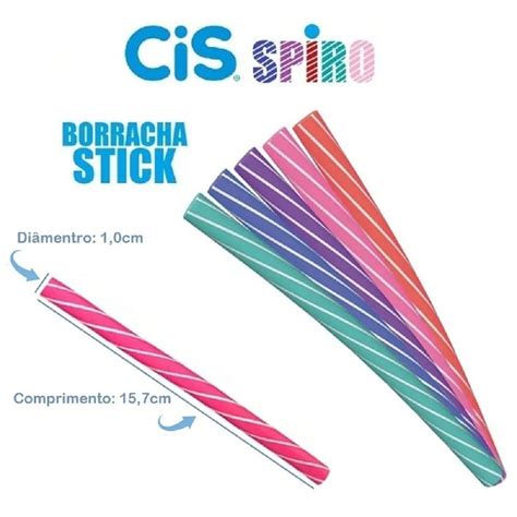 Borracha Cis Spiro Stick Papelaria Dino