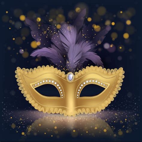 Purple Masquerade Mask Background