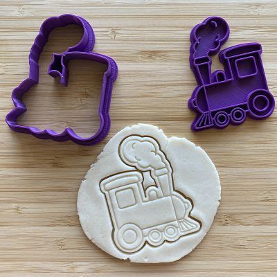 Train Cookie Cutter Embosser Set Bake My Design