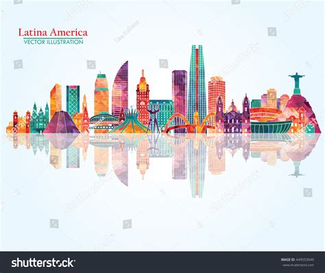 South America Skyline Vector Illustration Stock Vector Royalty Free