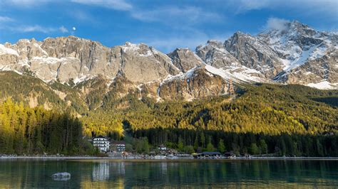 Der Eibsee Mit Wetterstein Massiv Und Zugspitze Lake Eibs Flickr