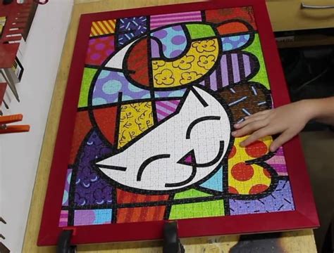 Quebra Cabe A Puzzle Pe As Romero Britto Cat Grow Mercado Livre