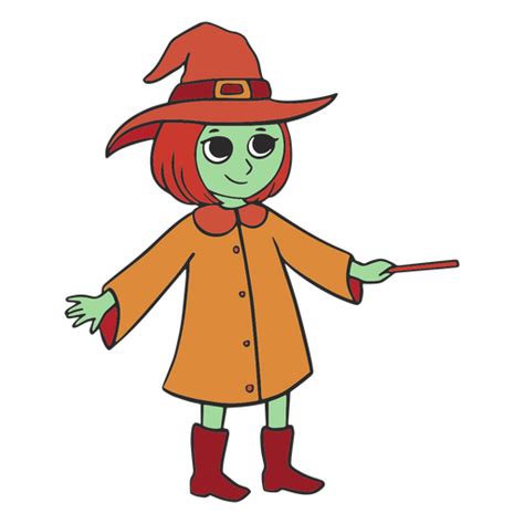 Witch Green Cartoon Character Png And Svg Design For T Shirts