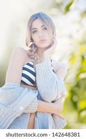 Portrait Fashion Model Posing Bikini Stock Photo 142648381 Shutterstock