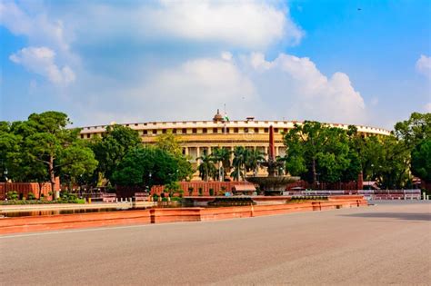 Sansad Bhavan Or Parliament Of India Stock Image Image Of Design