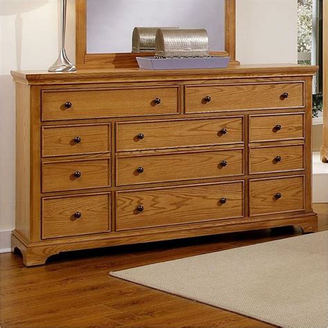 Bb75 003 Vaughan Bassett Furniture Forsyth Medium Oak Dresser