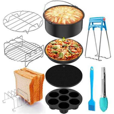 Food Grade Air Fryer Acess Rios Conjunto Cesta Do Bolo Pizza Pan A