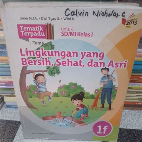 Jual Buku Tematik Terpadu Tema 1A 1B 1C 1D 1E 1F 1G 1H Kelas 1 Sd