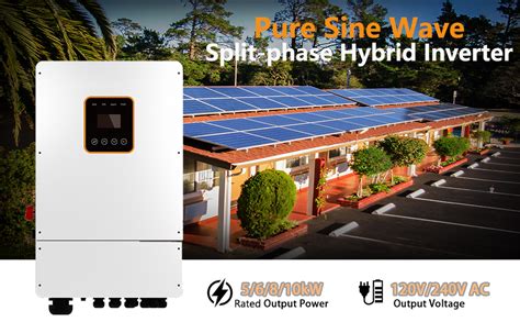 Amazon 10000 Watt Pure Sine Wave Solar Inverter Split Phase Hybrid