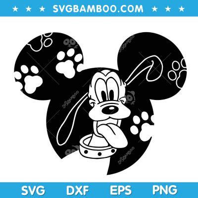 Pluto SVG Disneyland Ears SVG Disney Character Ears