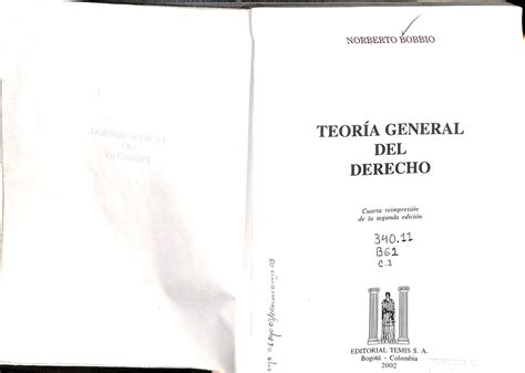 Bobbio Teor A General Del Derecho Derecho Civil Studocu