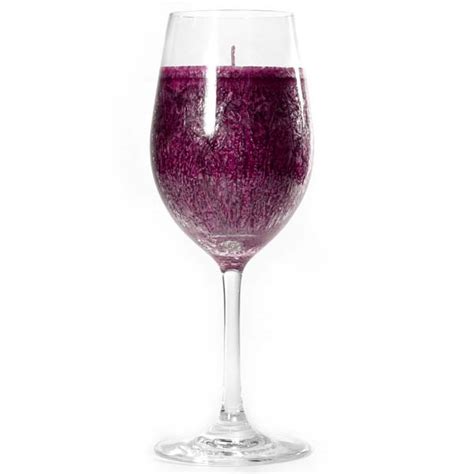 Wine Glass Merlot Scented Candle - CandlesWholesalers