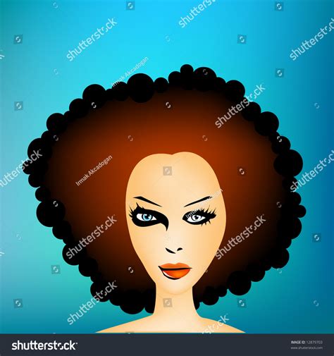 Afro Girl Stock Vector Royalty Free 12879703 Shutterstock