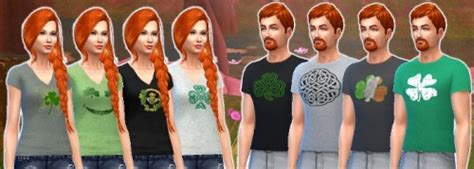 Lavieensims Some Irish Themed Tees For Your Sims 3and4 Cc Finds