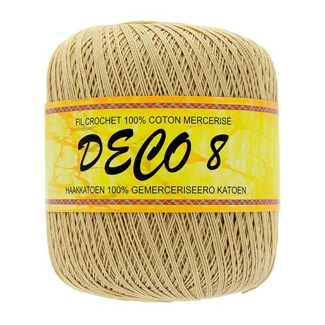 Fil en coton à crocheter beige 100g Centrakor