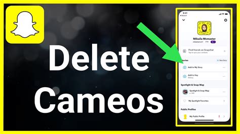 How To Delete Snapchat Cameos Youtube