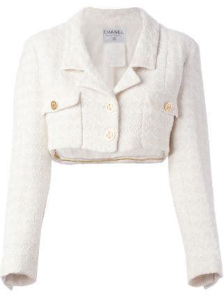 CHANEL Pre Owned Cropped Jacket Farfetch