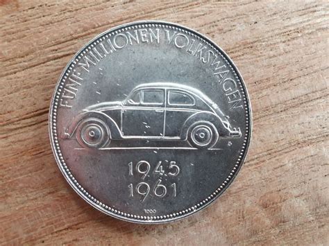 Münze Medaille Funf Millionen Volkswagen 1945 1961 Catawiki