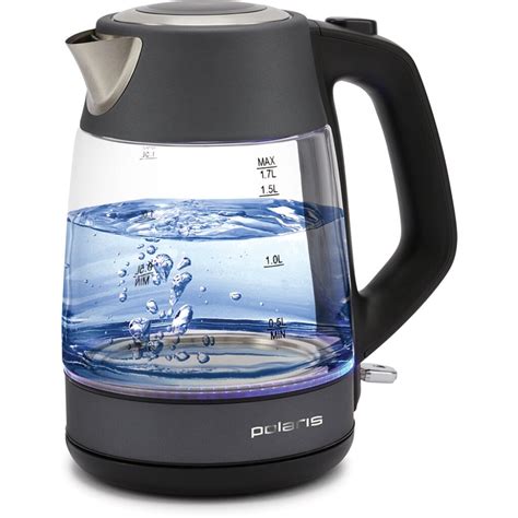 Чайник электрический Polaris, PWK 1760CGL, графит, 1.7 л, 2150 Вт ...