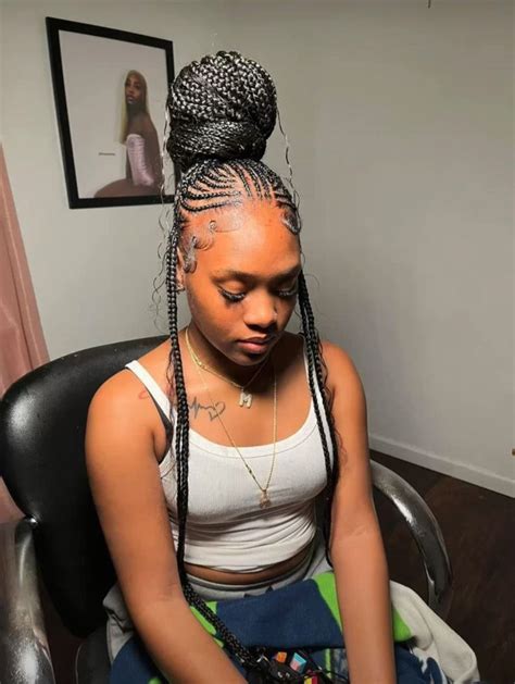 Pin By Shabine Dorée On Knotless Braids Hairstyle Feed In Braids