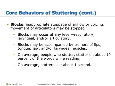 PPT Chapter 1 Introduction To Stuttering PowerPoint Presentation