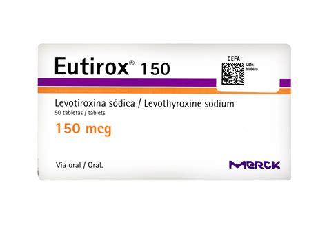 Eutirox 150mg X 1 Caja Con 50 Tabletas Compre En Línea En Su Farmacia