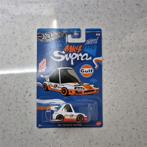 Hot Wheels Tooned Toyota Supra Mk Gulf Silver Series Picclick Uk