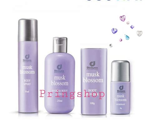 Designer Musk Blossom Lotion 4 ชิ้น โลชั่นน้ำหอม แป้งหอมโรยตัว โรลออน Body Spray ครีมทาผิวกาย