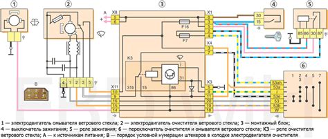 Электросхема ВАЗ 2114: электрическая схема проводки монтажного блока ...