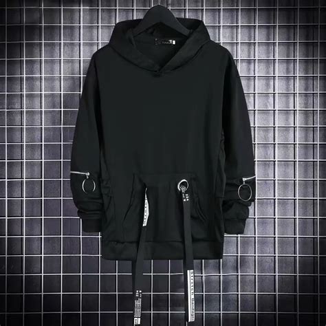 Мужская черная толстовка с капюшоном ARENS | AliExpress