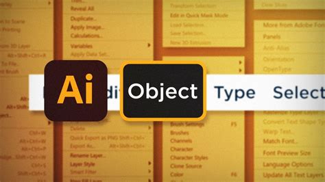 Understanding The Adobe Illustrator Menus Object