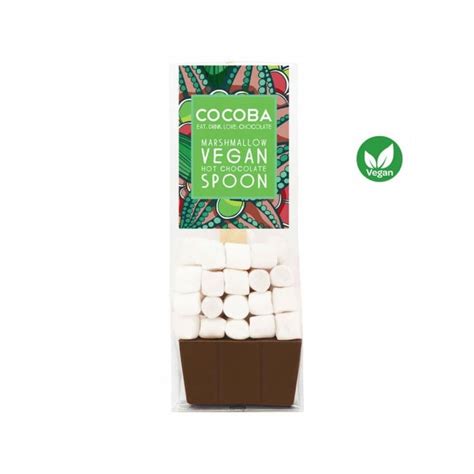 Cocoba Vegan Marshmallow Milk Chocolate Hot Chocolate Spoon Cotswold Trading