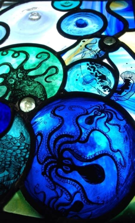 Goatgirl Octopus Stained Glass