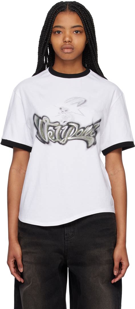 White Crewneck T Shirt By We11done On Sale